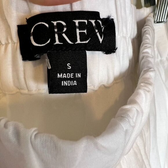 J. Crew Amelia Maxi Skirt in Crinkle Cotton White Size Small NWT - Picture 2 of 8